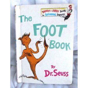 Vintage The Foot Book by Dr. Seuss 1968 Bright and Early First 1st Edition